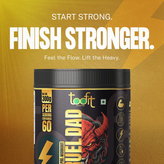 Toofit Cruel Dad Pre-Workout (60 Servings) Super Pump, Extreme Focus, Sex on the Beach Flavour
