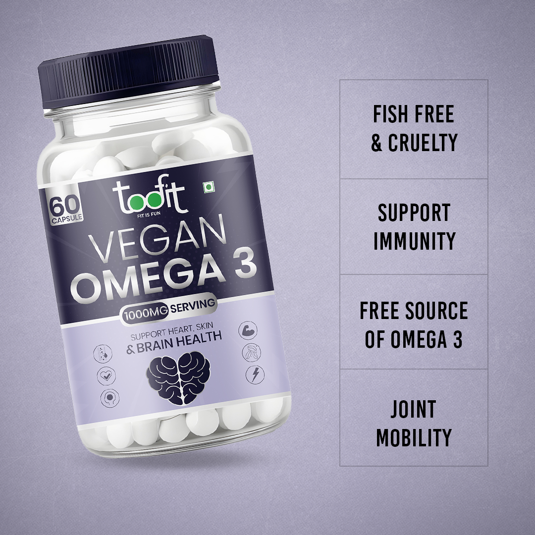 Vegan Omega 3 – Plant-Based, No Fishy Aftertaste, Clean Nutrition