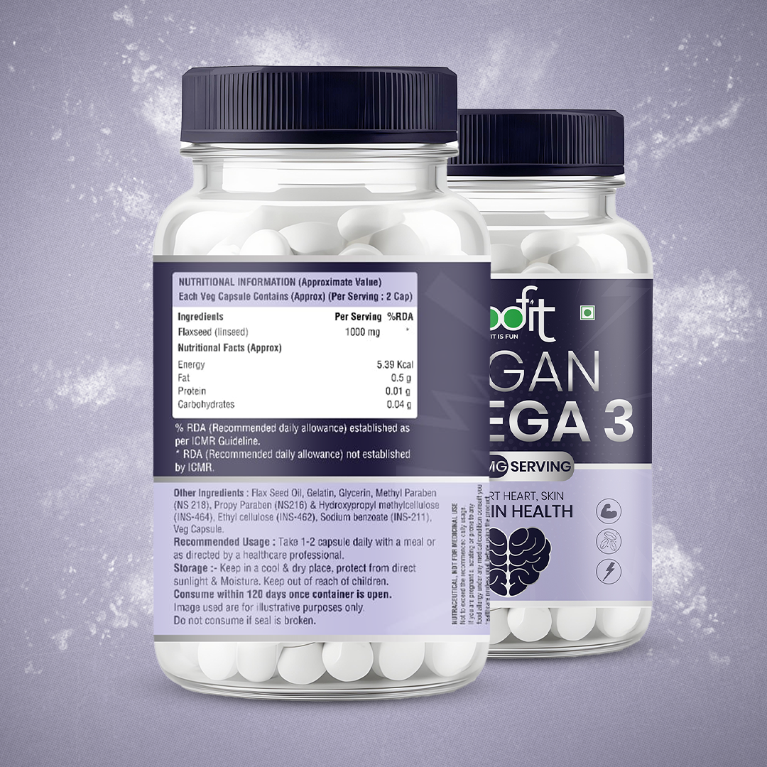 Vegan Omega 3 – Plant-Based, No Fishy Aftertaste, Clean Nutrition