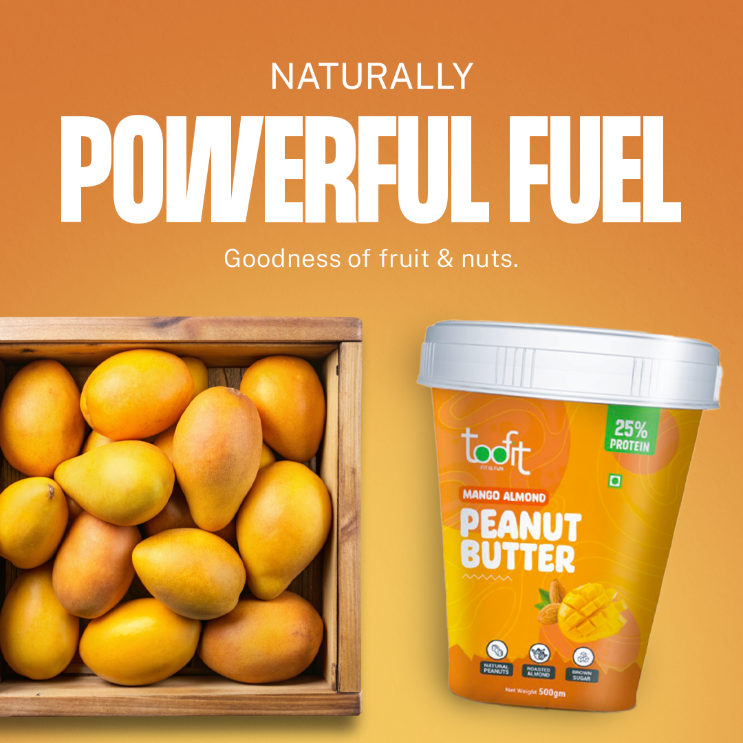 Mango Almond Peanut Butter – Real Almonds, No Added Sugar