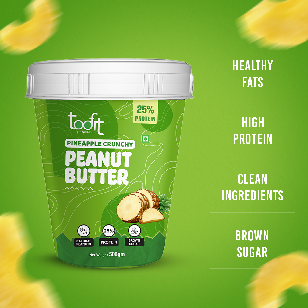 Pineapple Peanut Butter – Tropical Flavor, High Protein, No Palm Oil