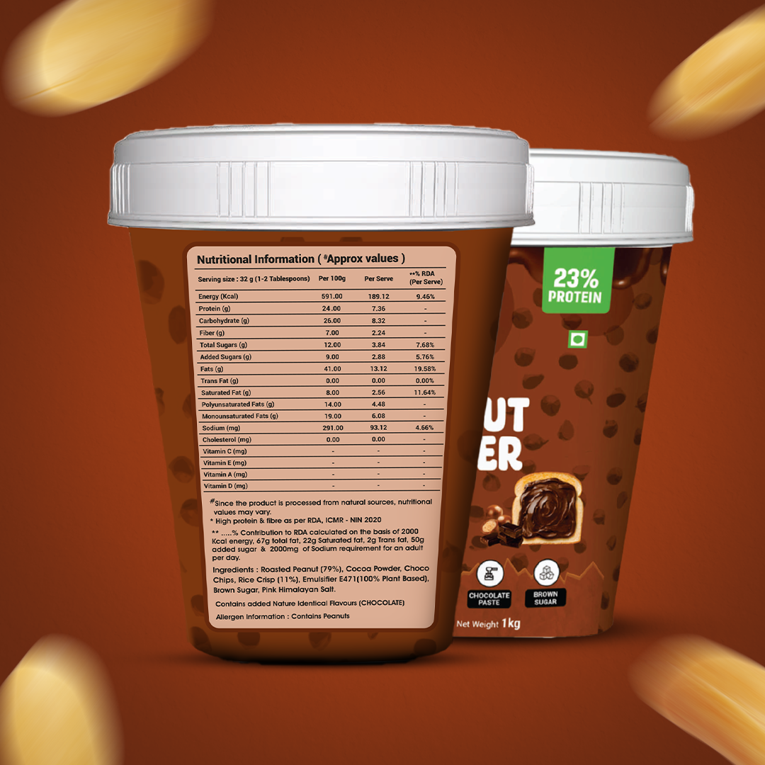 Chocolate Peanut Butter – High Protein, No Palm Oil, Clean Ingredients