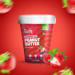 Strawberry Peanut Butter with Chia Seeds – Organic Chia, High Protein