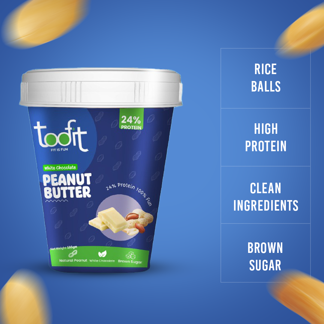 White Chocolate Peanut Butter – Crunchy, No Palm Oil, Guilt-Free